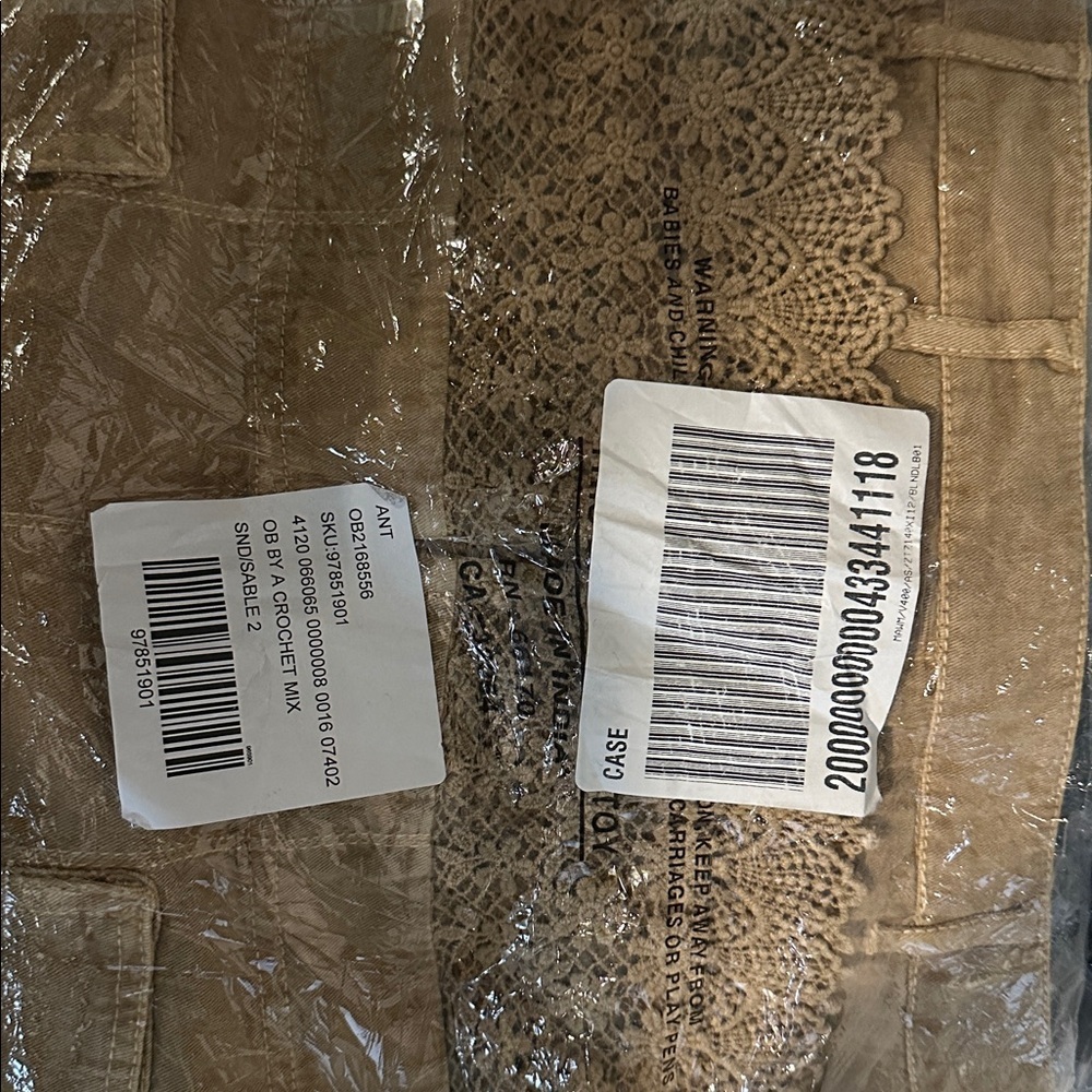 NWT! By Anthropologie Crochet Mix Utility Mini Skirt Size 2 🎡 - Picture 5 of 5